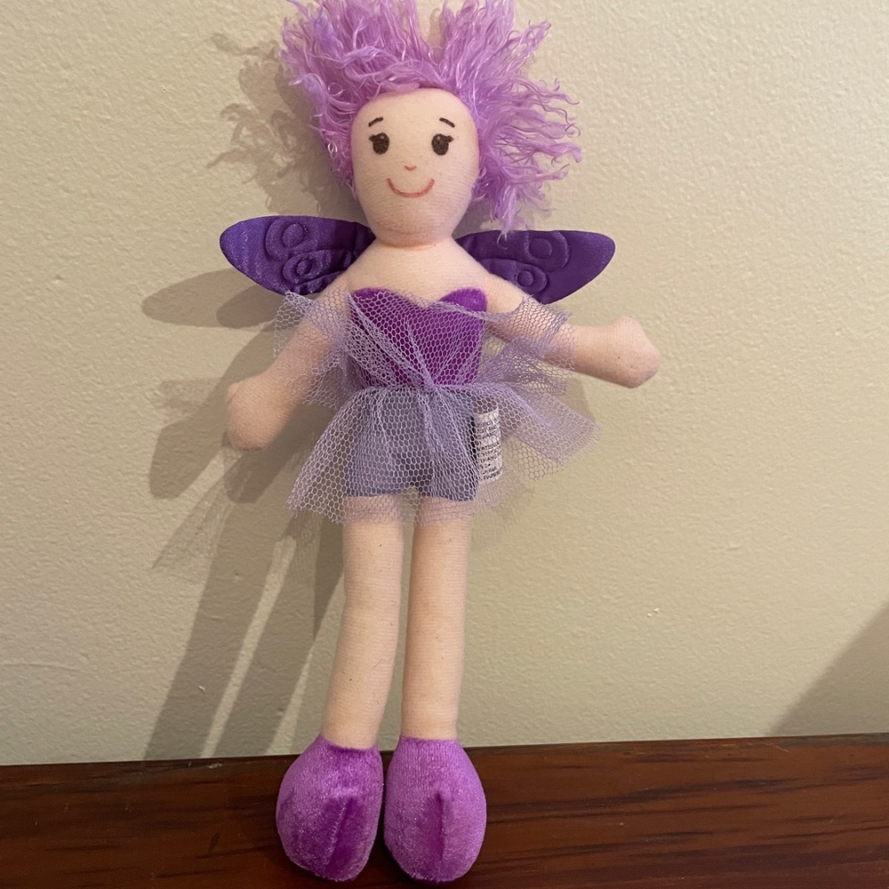 Lovely (Ningbo) Purple Plush Fairy Doll with Wings
